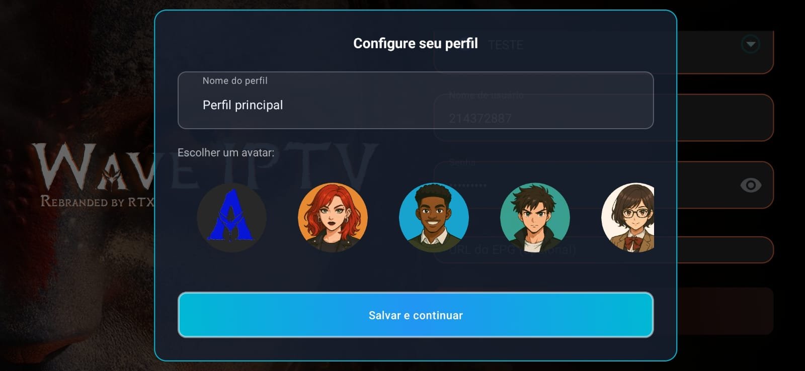 WAVE APLICATIVO PARA TV! MAIS ABRE NO CELULAR